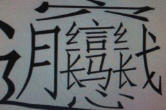 世界上最难写的汉字：“biang”字(简体42画/繁体56画)